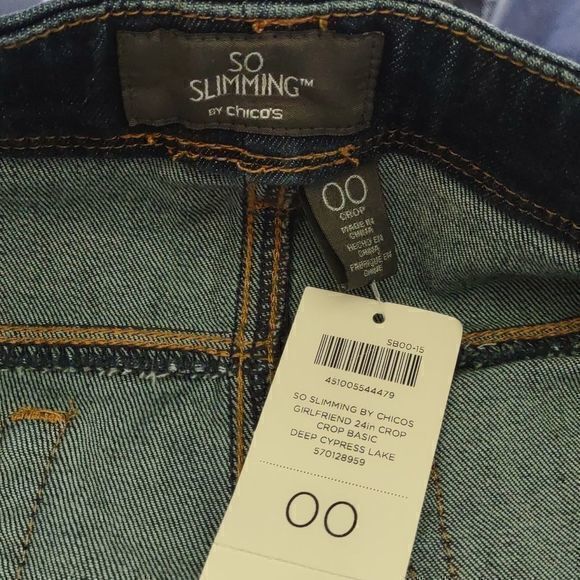 Chico's So Slimming Crop‎ Jeans Size 00 NWT - Picture 6 of 10